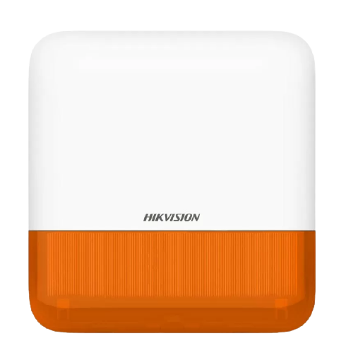 [DS-PS1-E-WE/ORANGE] Sirène extérieure RADIO Flash Orange - Bidirectionnel - 110 DB - Compatible AXPRO